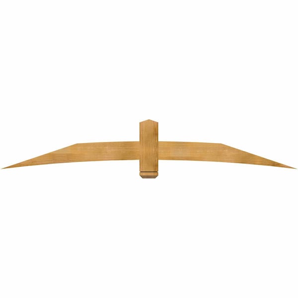 Ekena Millwork Bellingham Rough Sawn Timber Gable Bracket, Western Red Cedar, 96"W x 16"H x 2"D x 6"F, 4/12 Pitch GBW096X16X0206BEL00RWR - main